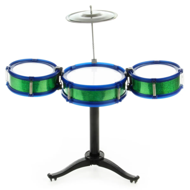 Set de Tobă Jazz pentru Copii cu 3 Tobe și Cinele