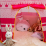 Cort de Joacă Castel Roz pentru Copii, Design de Prințesă, pentru Interior și Exterior