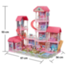 Căsuță de Păpuși cu 4 Etaje, Tobogane și Mobilier – Castel de Vis pentru Fetițe