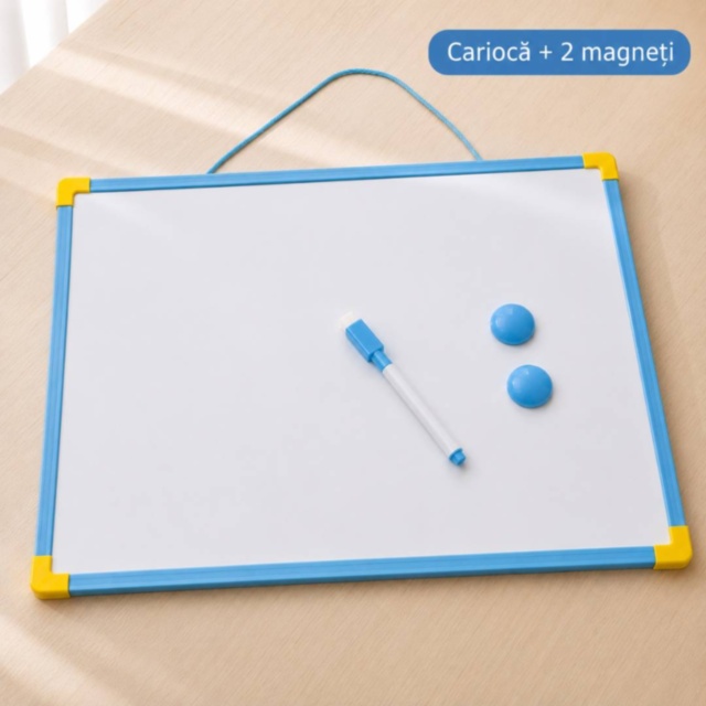 Tablă magnetică dublă pentru scris și desenat copii