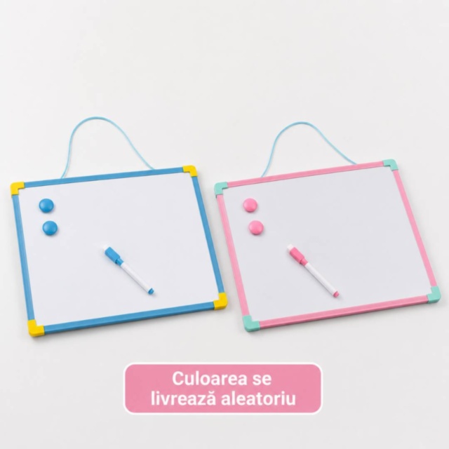 Tablă magnetică dublă pentru scris și desenat copii