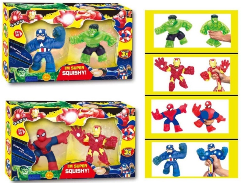 Set 2 Figurine Goo Jit Zu care se poate întinde