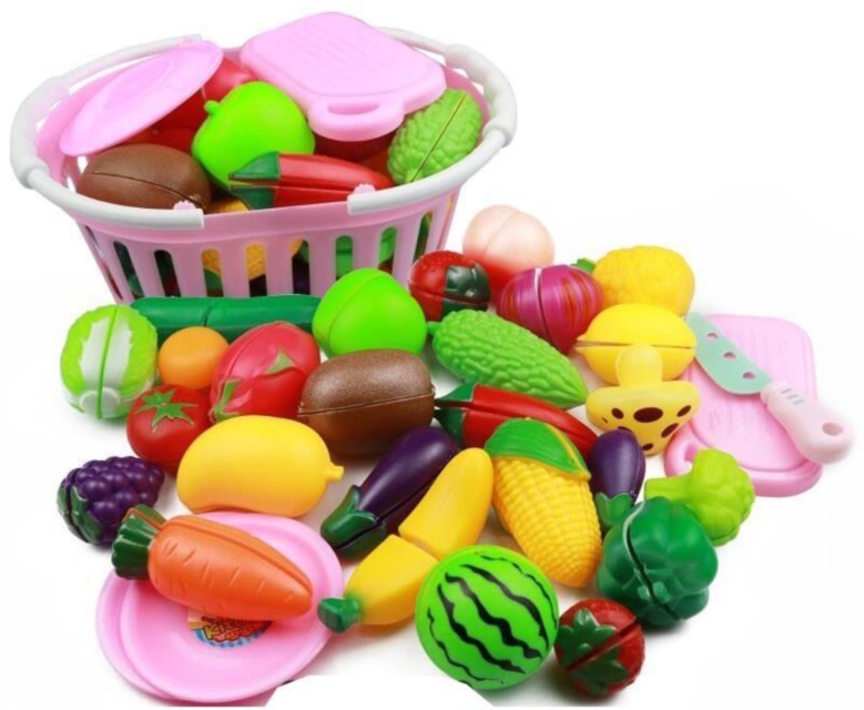 Coșul cu 27 Legume de Feliat cu Cuțit și Tocător