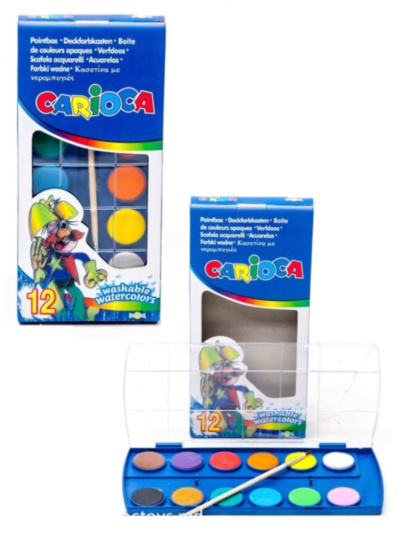 Acuarele cu Pensulă 12 culori | image