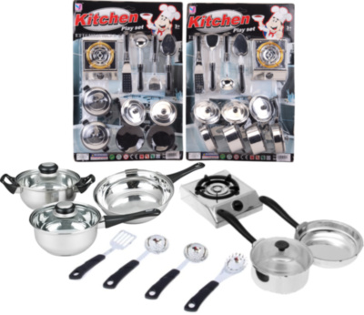 Set Plită, Vase de Gătit și Ustensile de Bucătărie, 13 piese | image