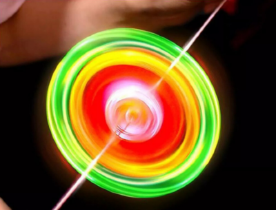 1buc. Jucărie „Top Spinning” cu lumini LED colorate, culoare aleatorie | image