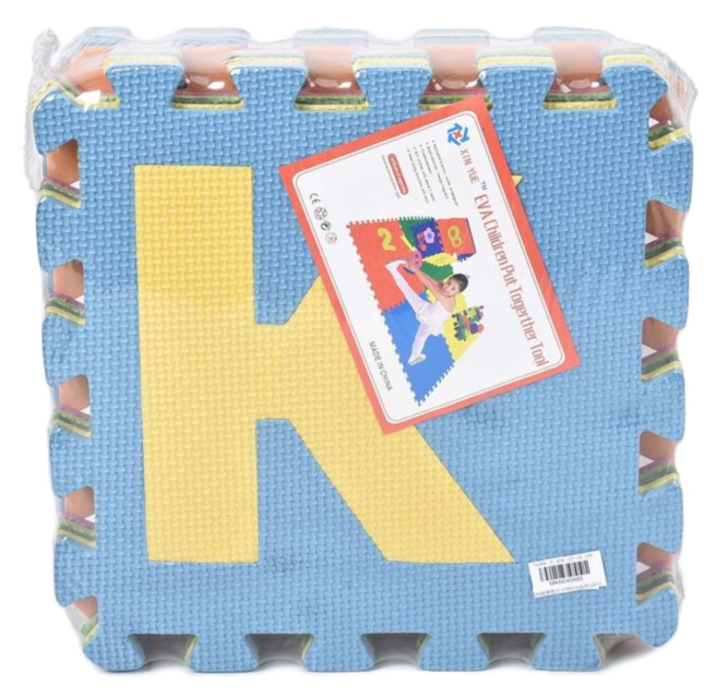 Covoraș Puzzle din Burete cu Litere, 10 Plăci