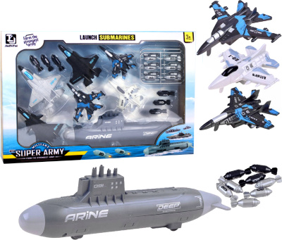 Set Submarin cu 6 Avioane de Vânătoare | image