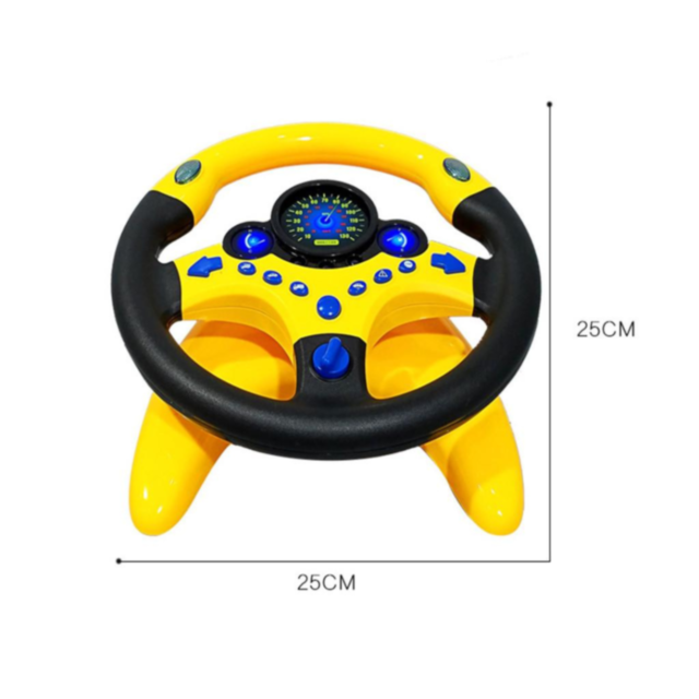 Volan interactiv pentru copii, cu sunete și lumini