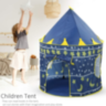 Căsuță de Joacă Tip Cort Castel pentru Copii, Design cu Stele și Lună, 135 cm