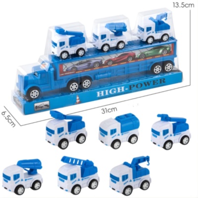 Set camion transport cu 3 mașini utilitare | image