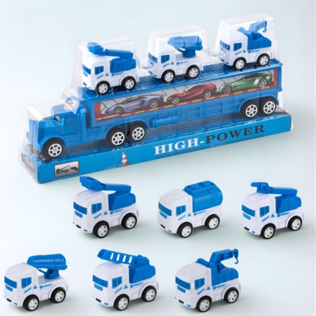 Set camion transport cu 3 mașini utilitare