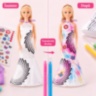 Păpușă pentru Colorat cu Rochii și Accesorii DIY