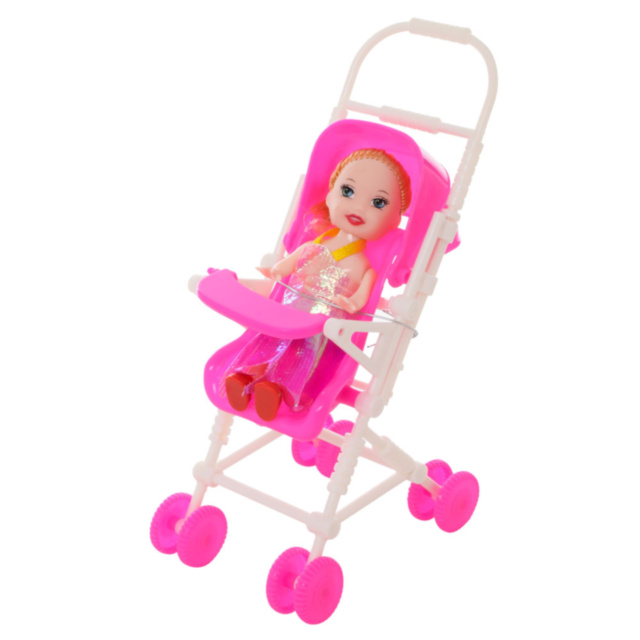 Păpușică Mini cu Cărucior