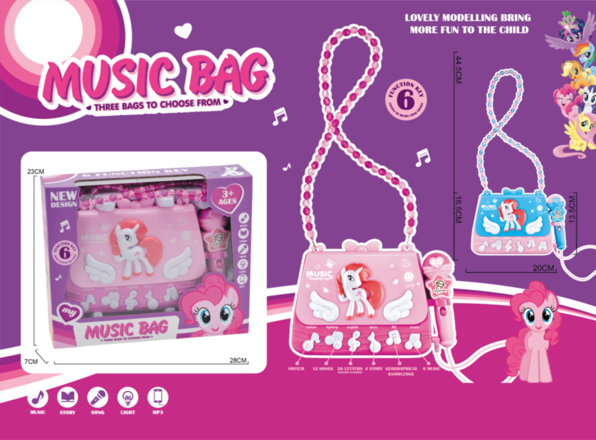 Geanta Muzicală cu Microfon, Sunete, Lumini și mp3
