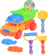 Camion cu 5 Accesorii de Nisip, 25cm