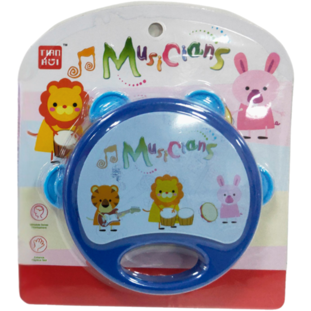 Tamburină colorată pentru copii