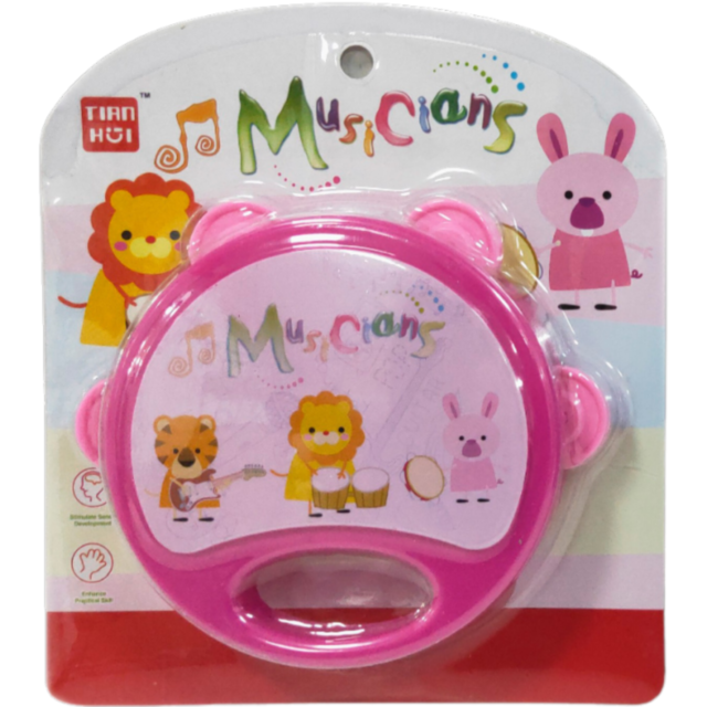 Tamburină colorată pentru copii