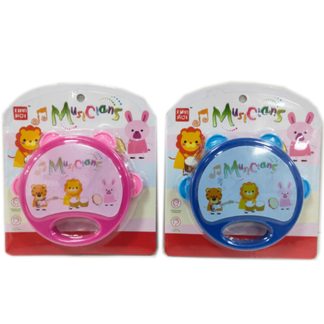 Tamburină colorată pentru copii