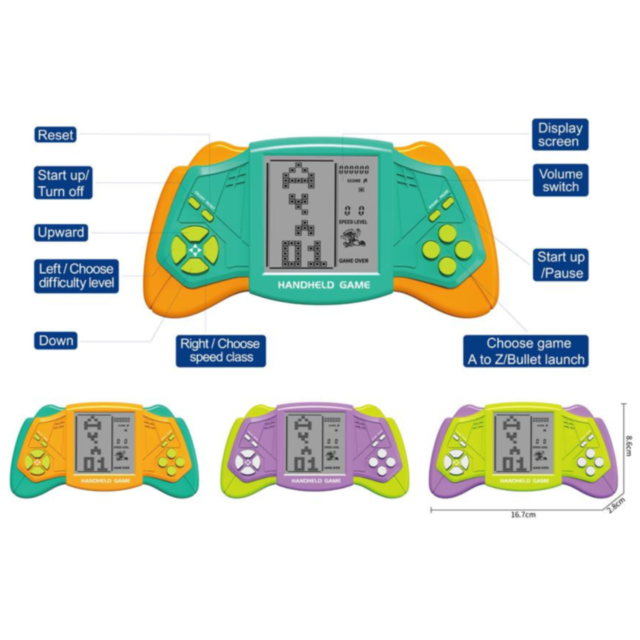 Consolă de jocuri portabilă Brick Game cu 26 de jocuri (culoare aleatorie)