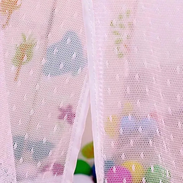 Căsuță de Joacă Roz Tip Cort pentru Copii, Model Animale Colorate, 125 cm