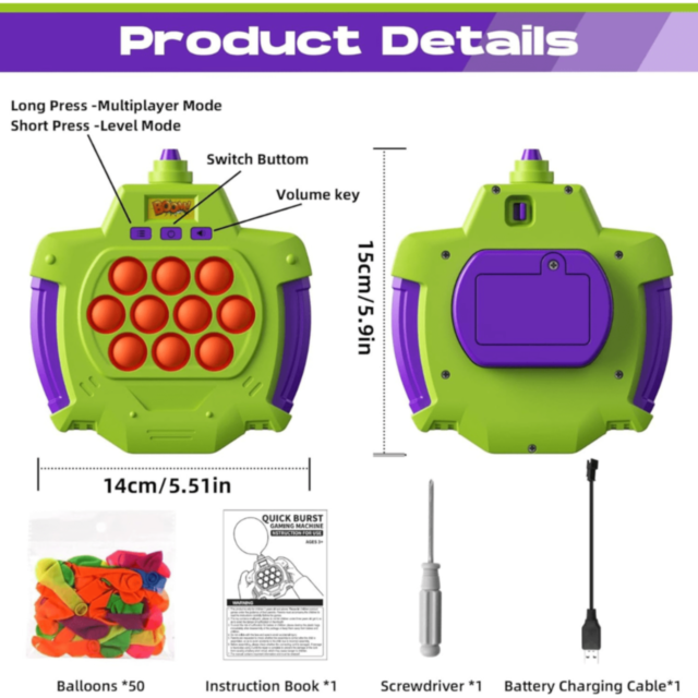 Quick Burst Joc Interactiv cu Balon și Lumini