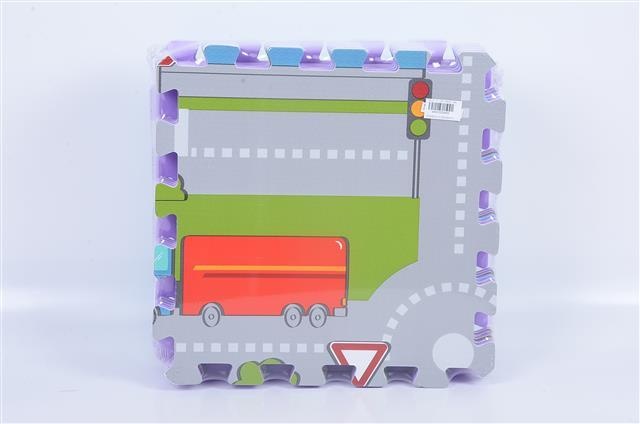 Covoraș Puzzle din Burete cu Desene, 9 Plăci, 60 X 120 cm