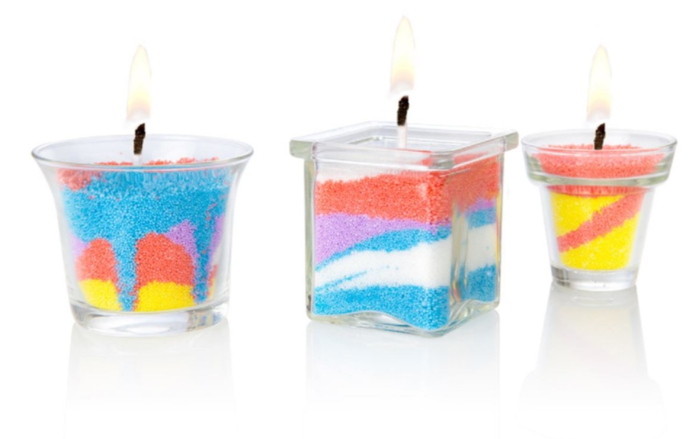 Set de Creat Lumânări cu 3 Recipiente și 5 Pachete de Parafina Colorată