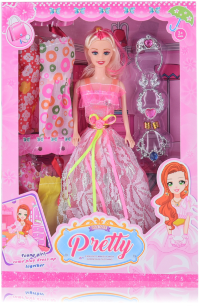 Barbie cu 4 Ținute și Accesorii Fashion | image