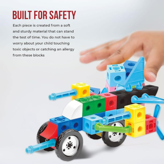 Set de construcție Puzzle Blocks 2 în 1 – 89 de piese