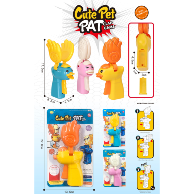 1buc. Jucărie interactiva clăpăugă în formă de rățușcă