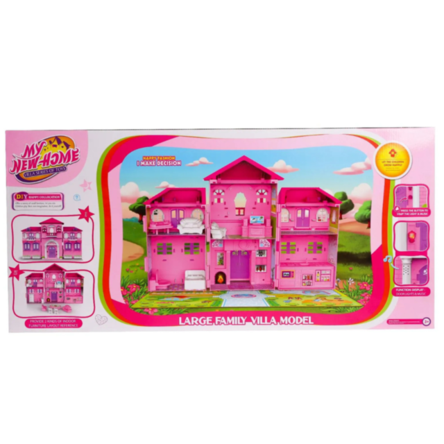 Vila de Jucărie My New Home - Casă Interactivă cu Mobilier