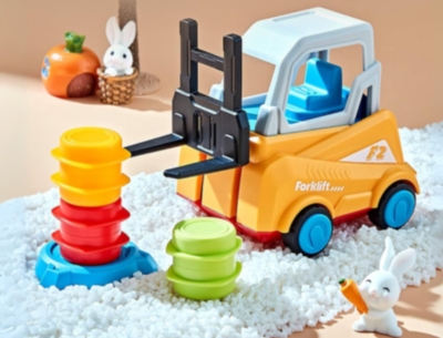 Set Joc cu 2 Stivuitoare Galben și Roșu | image