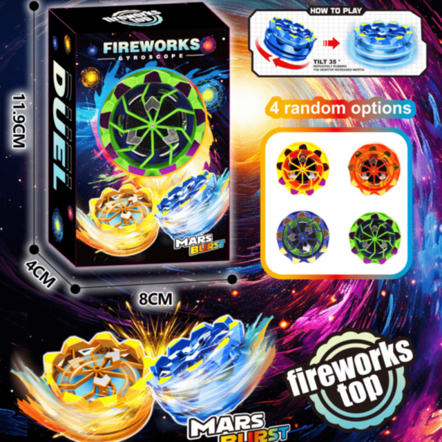 1buc. Titirez cu Lumini și Scântei Magice (culoare aleatorie)