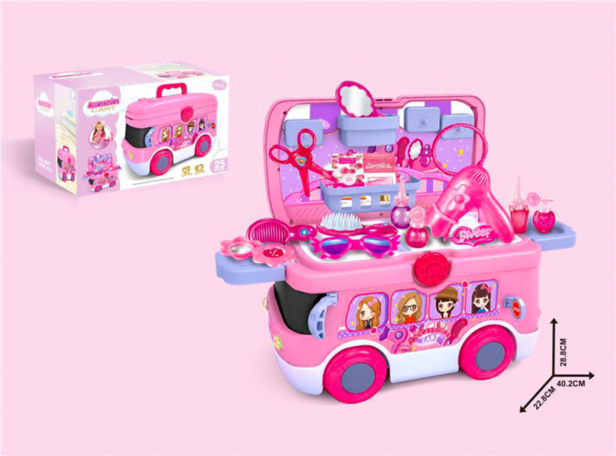 Autobuz Muzical cu Salon de Coafor cu 24 Accesorii