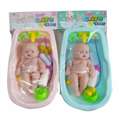 Păpușa Bebe cu Cadă și Accesorii de Băiță | image