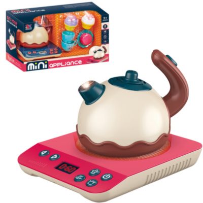 Set Plită Electrică cu Inducție cu Ceainic care Emite Abur Real | image