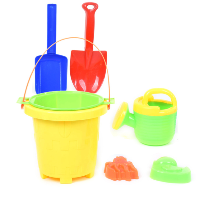 Mega Găletușă cu 6 Accesorii de Nisip, 35cm