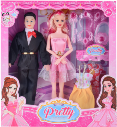 Barbie și Ken cu 2 Ținute și Accesorii Fashion | image