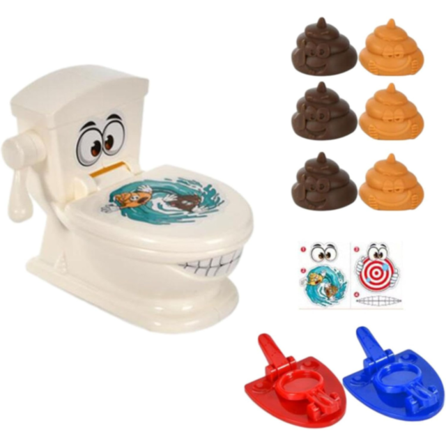 Jucărie amuzantă „Funny Toilet” – Provocarea catapultei