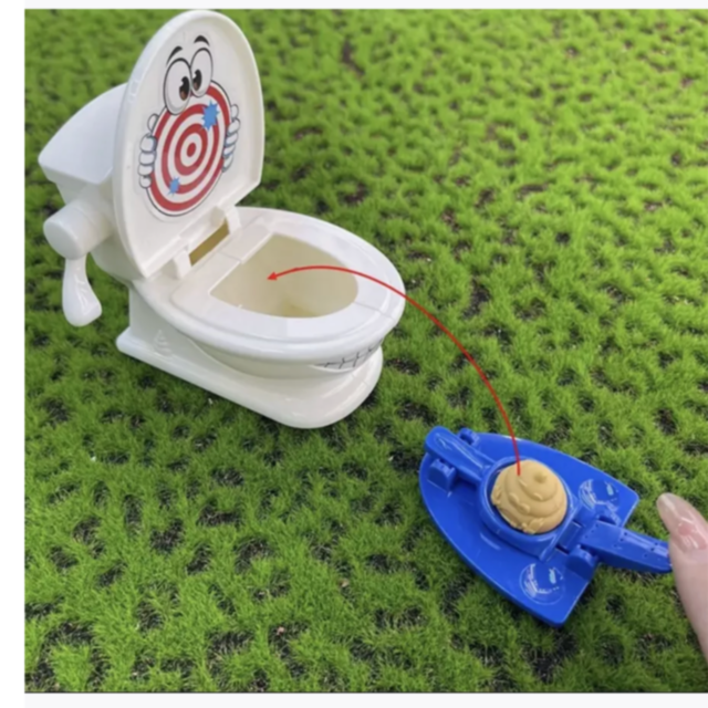 Jucărie amuzantă „Funny Toilet” – Provocarea catapultei