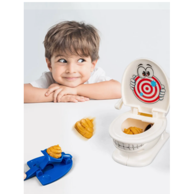 Jucărie amuzantă „Funny Toilet” – Provocarea catapultei