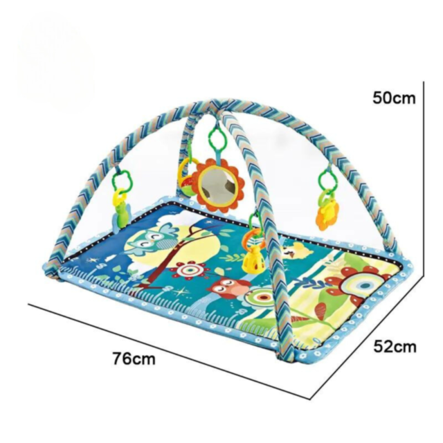 Covoraș interactiv cu jucării suspendate pentru bebeluși