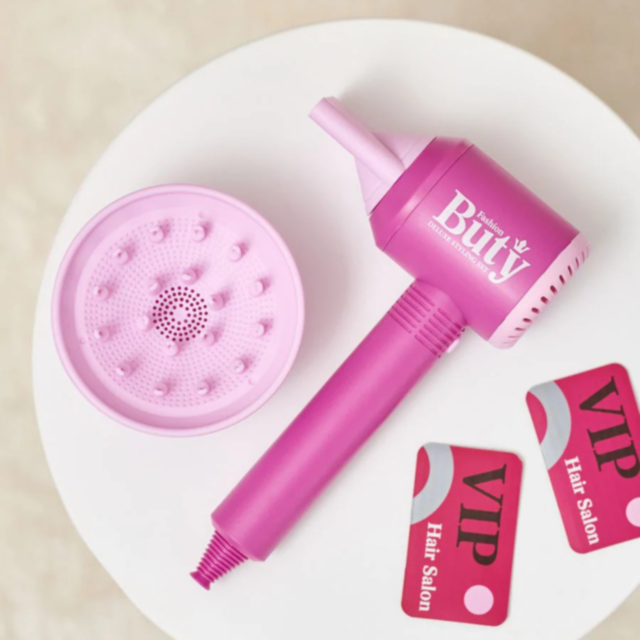 Set de Stilist pentru Fetițe - Uscător de Păr cu Sunet și VIP Carduri