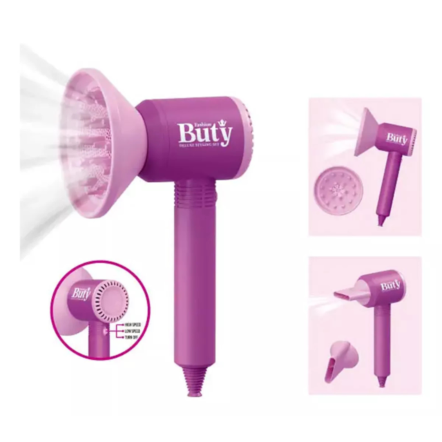 Set de Stilist pentru Fetițe - Uscător de Păr cu Sunet și VIP Carduri