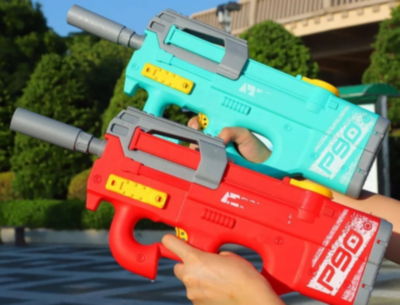 Pistol Electric cu Apă P90, Reîncărcabil USB, Jet Puternic (culoare aleatorie) | image