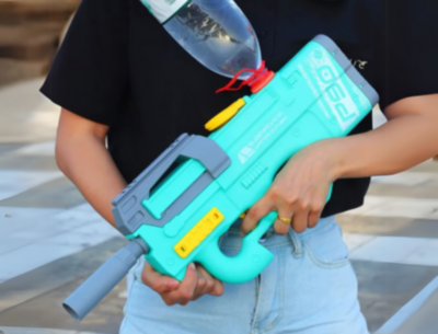 Pistol Electric cu Apă P90, Reîncărcabil USB, Jet Puternic (culoare aleatorie) | image