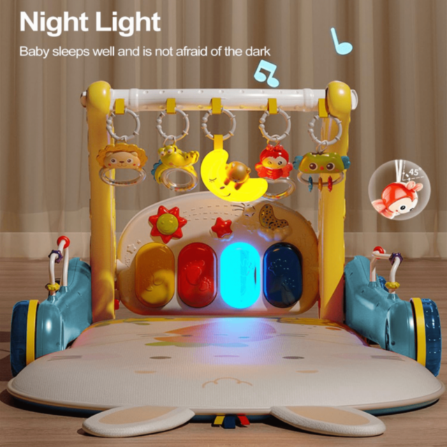 Premergător și Centru de Activități Pian 2 în 1 pentru Bebeluși 