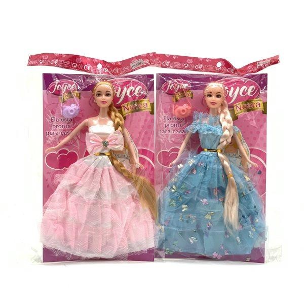 1buc. Păpușă Mireasă cu Rochie Elegantă Aleatorie și Accesorii