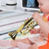 Trompetă de Jucărie pentru Copii cu Butoane Colorate